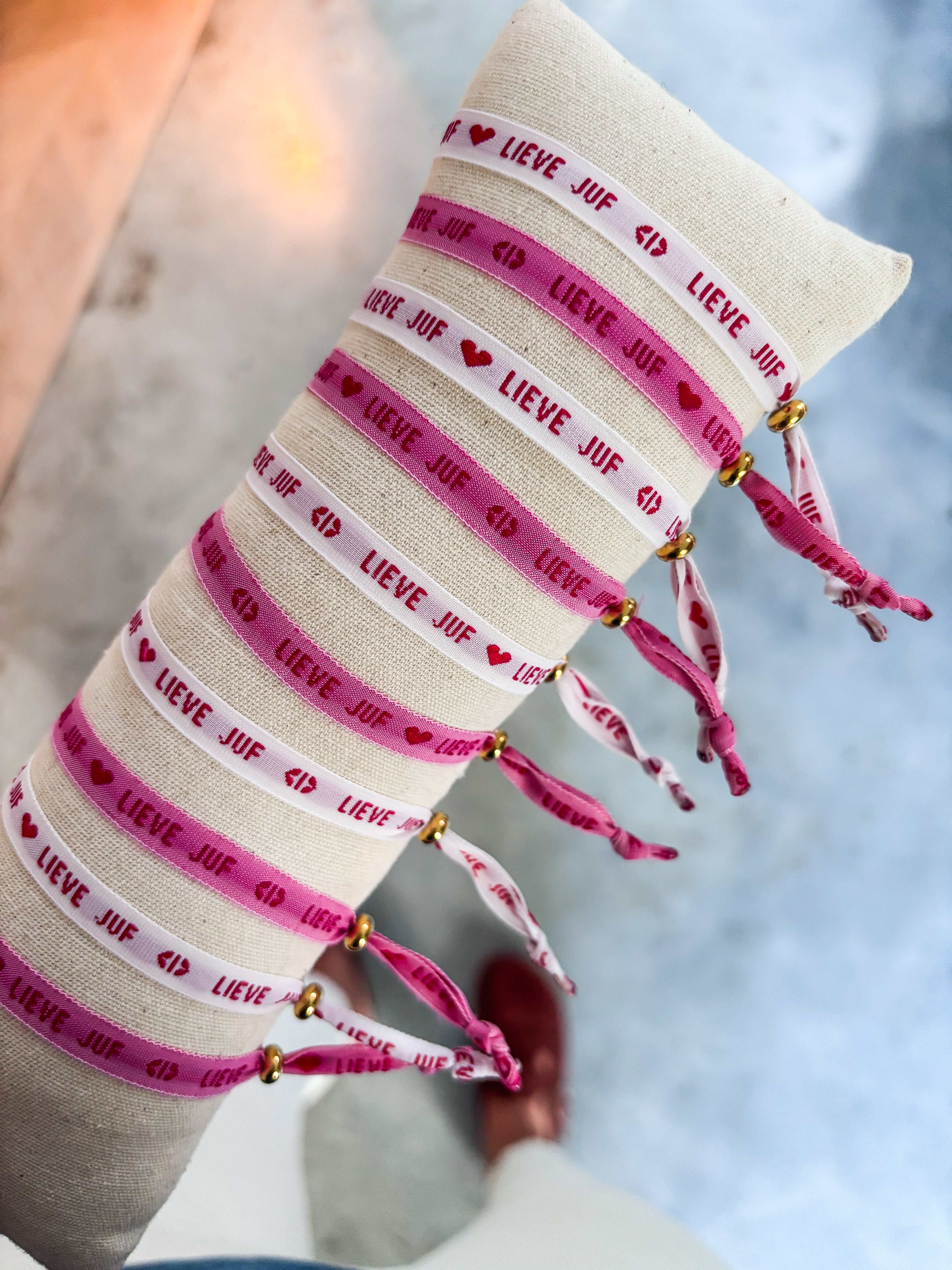 Labelbracelet "lieve juf"